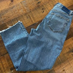 Abercrombie & Fitch ankle straight ultra high rise jeans